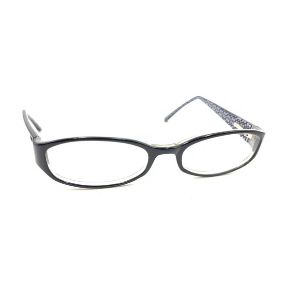 Coach Annabel 530 Black Gray Oval Eyeglasses Frames 50-18 135 Designer Women - Picture 1 of 12